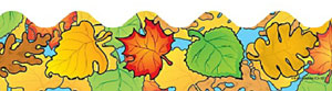 Border - Scalloped Acorns and Pumpkins